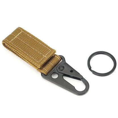3Pcs Tactical Nylon Webbing Buckle Carabiner Hook