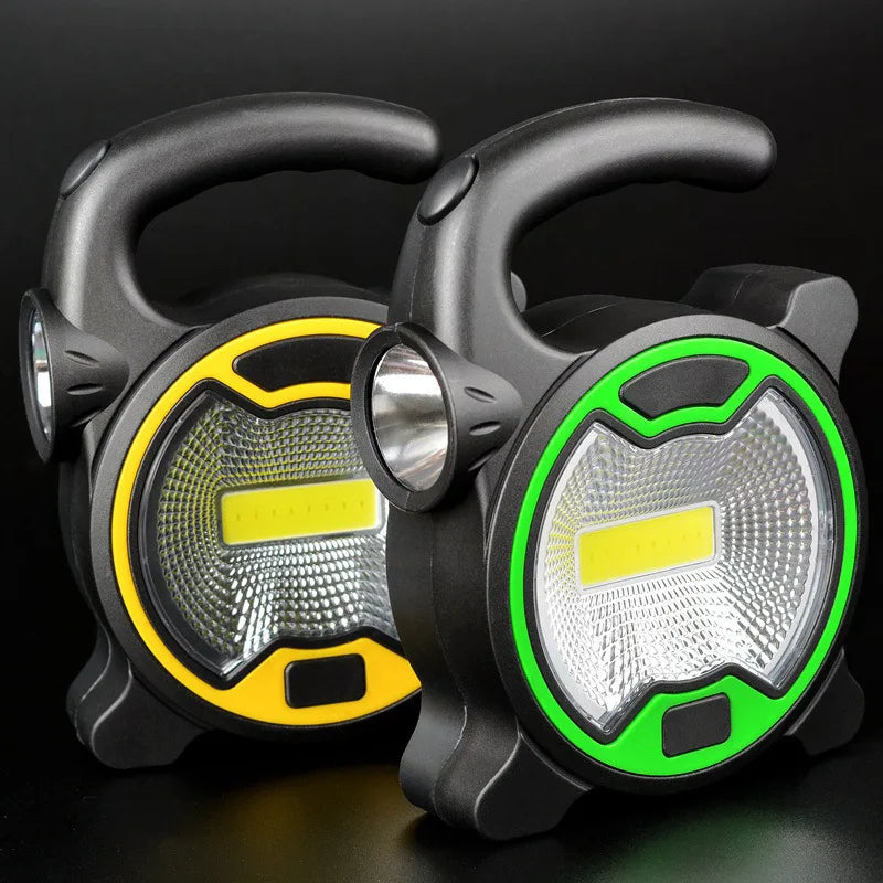 Battery Powered Portable COB LED Work Light Handheld Lantern