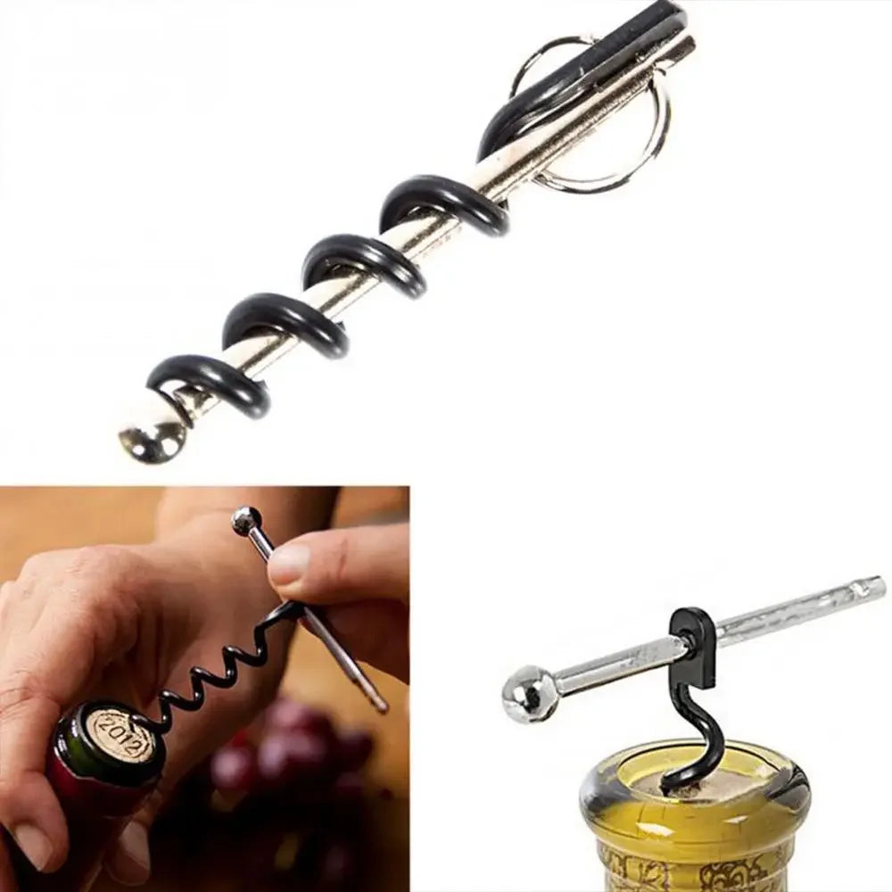 Bottle Opener Outdoor Mini EDC Cork Screw Red Wine Bottle Opener