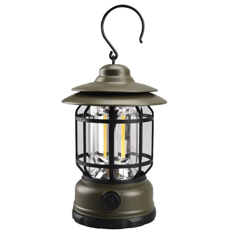 Stepless Dimming COB Portable Waterproof Rechargeable Camping Lantern