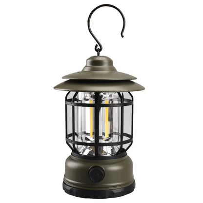 Stepless Dimming COB Portable Waterproof Rechargeable Camping Lantern