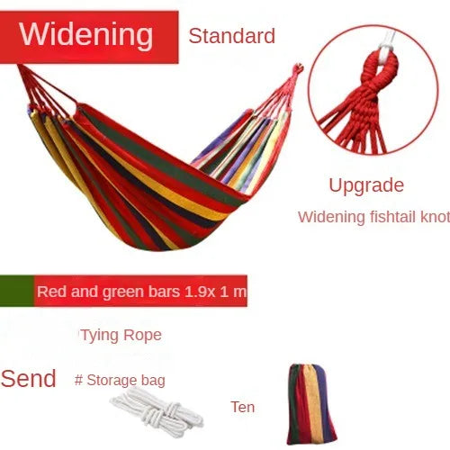 Outdoor Indoor Canvas Single Hammock