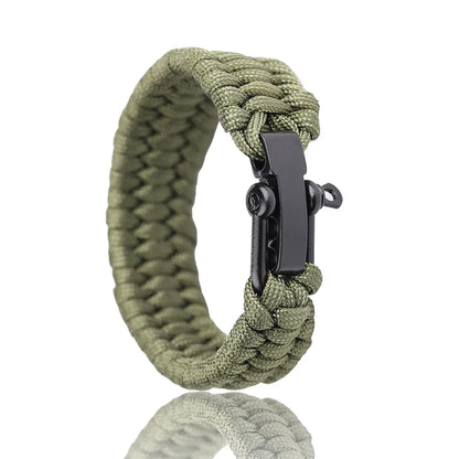 Survival Paracord Bracelet with U-Buckle