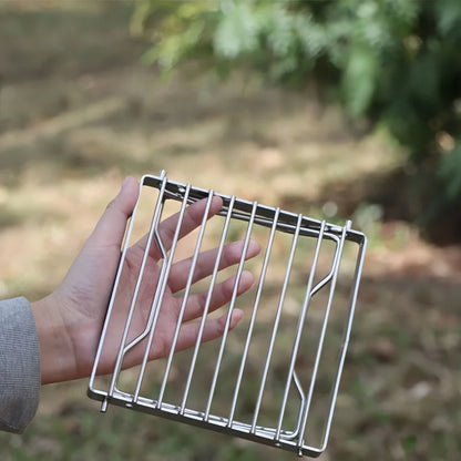 Ourdoor Stainless Steel Camping Grill Portable Foldable Mini Grill