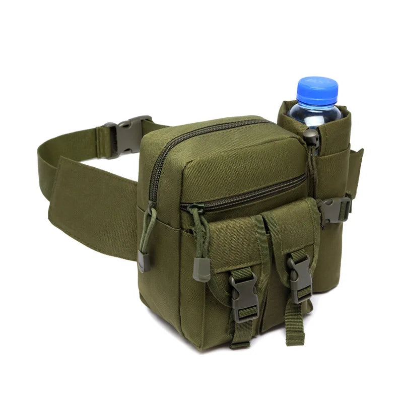 Outdoor Sports Waist Pack Nylon Hiking Phone Water Bottle Pouch