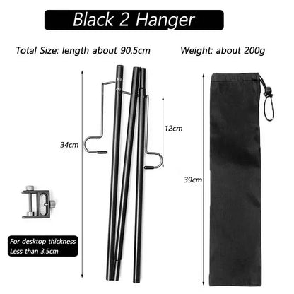 Folding Camping Lantern Stand  Free Install Light Hangers Foldable Light Holder