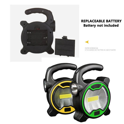 Battery Powered Portable COB LED Work Light Handheld Lantern