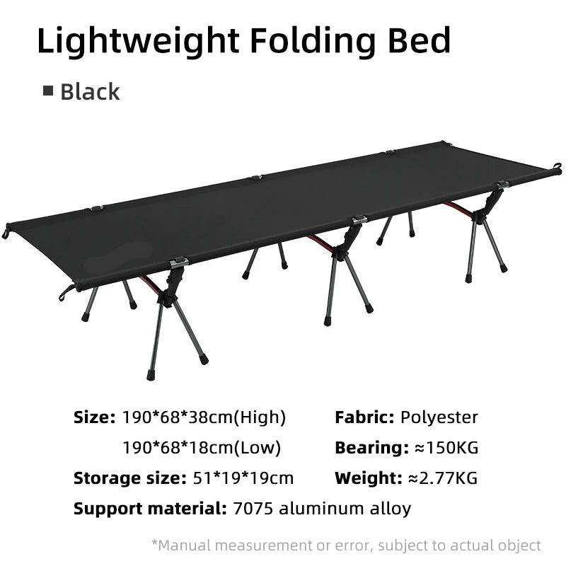 Camping Cot  Folding Camping Bed Portable Outdoor Bed