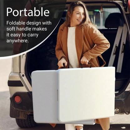 6 Feet Foldable Table with Built in Handle & Steel Legs