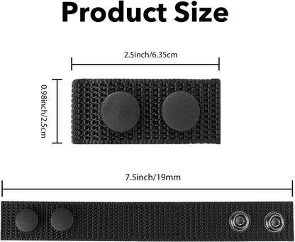 6Pcs Tactical Nylon Duty Belt Keepers for 2-2.25'' Wide Belt