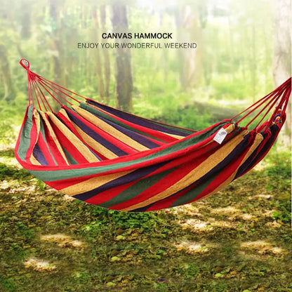 Single Wide Thick Canvas Hammock
