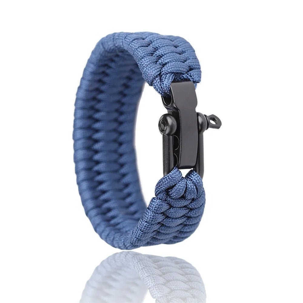 Survival Paracord Bracelet with U-Buckle
