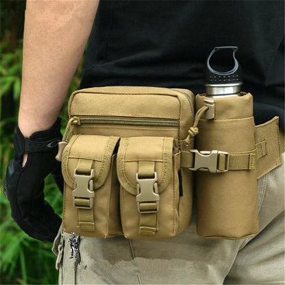 Outdoor Sports Waist Pack Nylon Hiking Phone Water Bottle Pouch