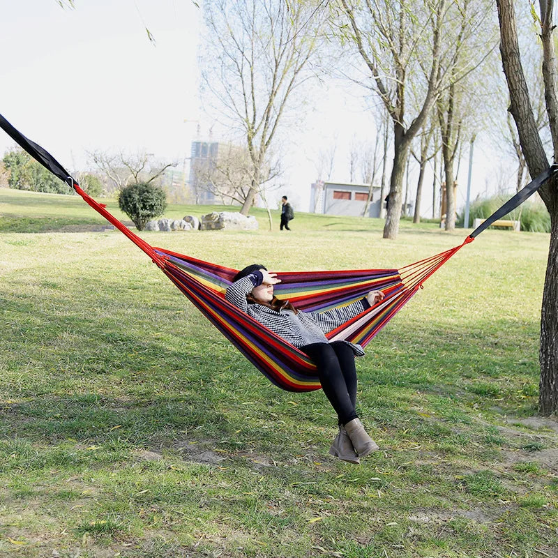 Outdoor Indoor Canvas Single Hammock