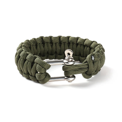 Survival Paracord Bracelet with U-Buckle