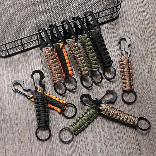 Military Braided Core Rope Paracord Keychain