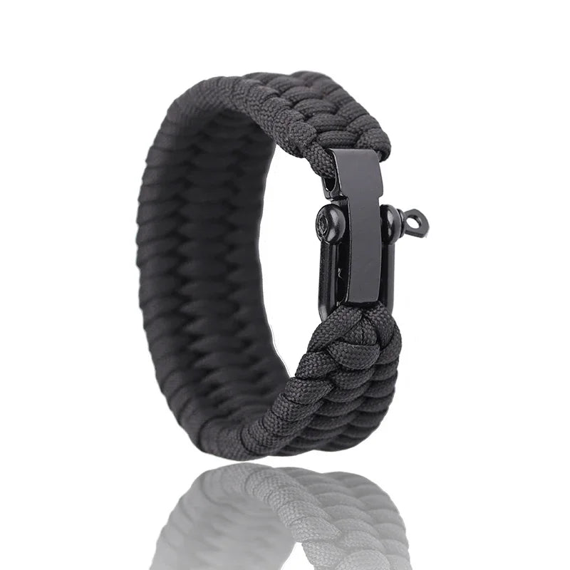 Survival Paracord Bracelet with U-Buckle