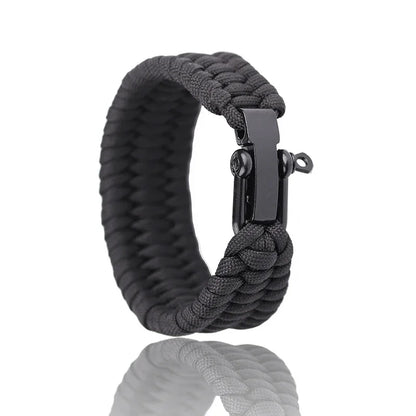 Survival Paracord Bracelet with U-Buckle