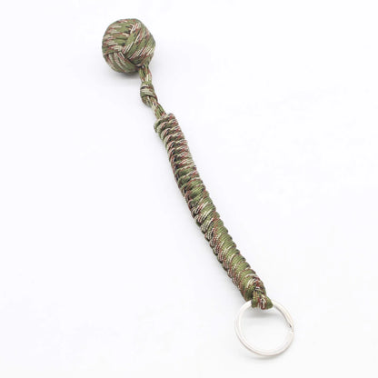 Paracord Keychain Self Defense Monkey Fist Steel Ball