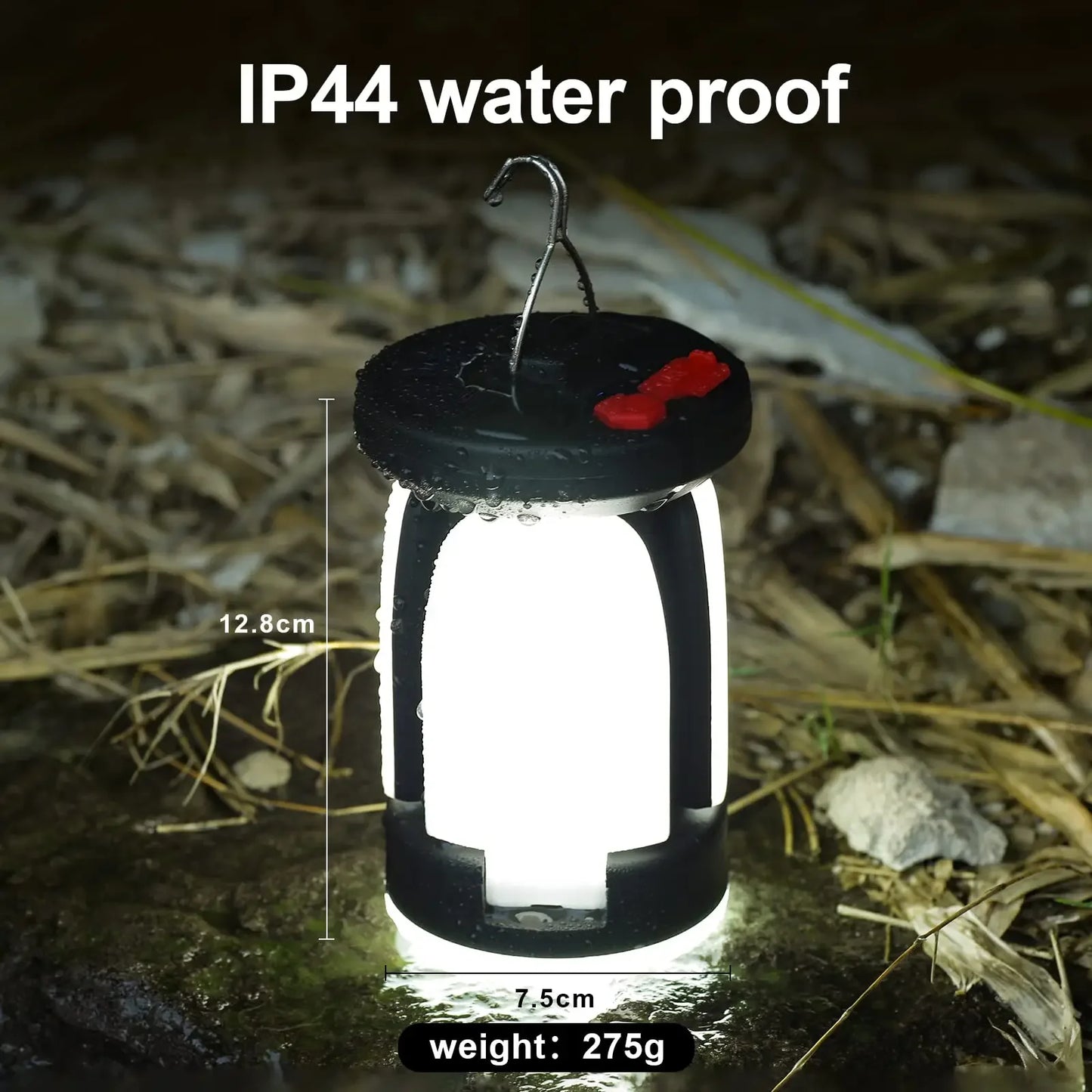 Rechargeable 4500mAh 1000LM Emergency Power Bank Solar LED Camping Lantern