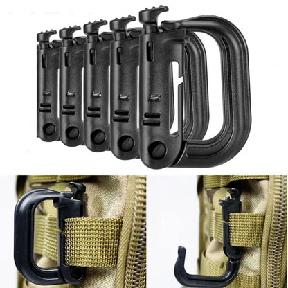 5Pcs Plastic D-Ring Tactical Carabiner