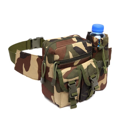 Outdoor Sports Waist Pack Nylon Hiking Phone Water Bottle Pouch