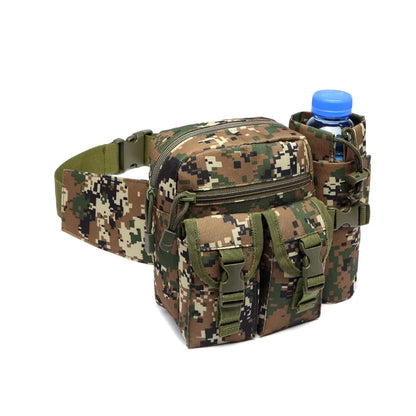 Outdoor Sports Waist Pack Nylon Hiking Phone Water Bottle Pouch