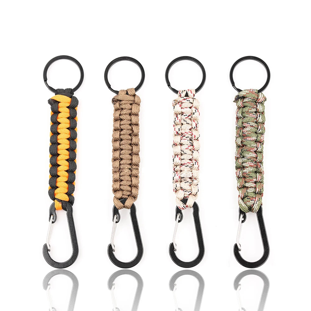 Military Braided Cord Rope Lanyard Paracord Keychain