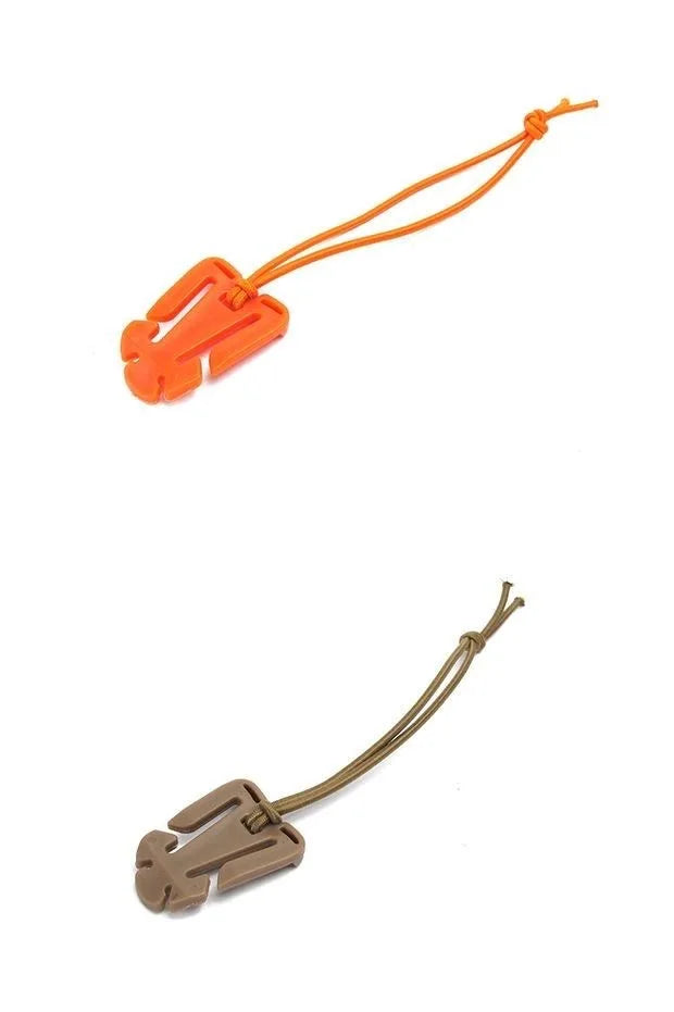 10pcs MOLLE Attachment Clips Elastic Strap