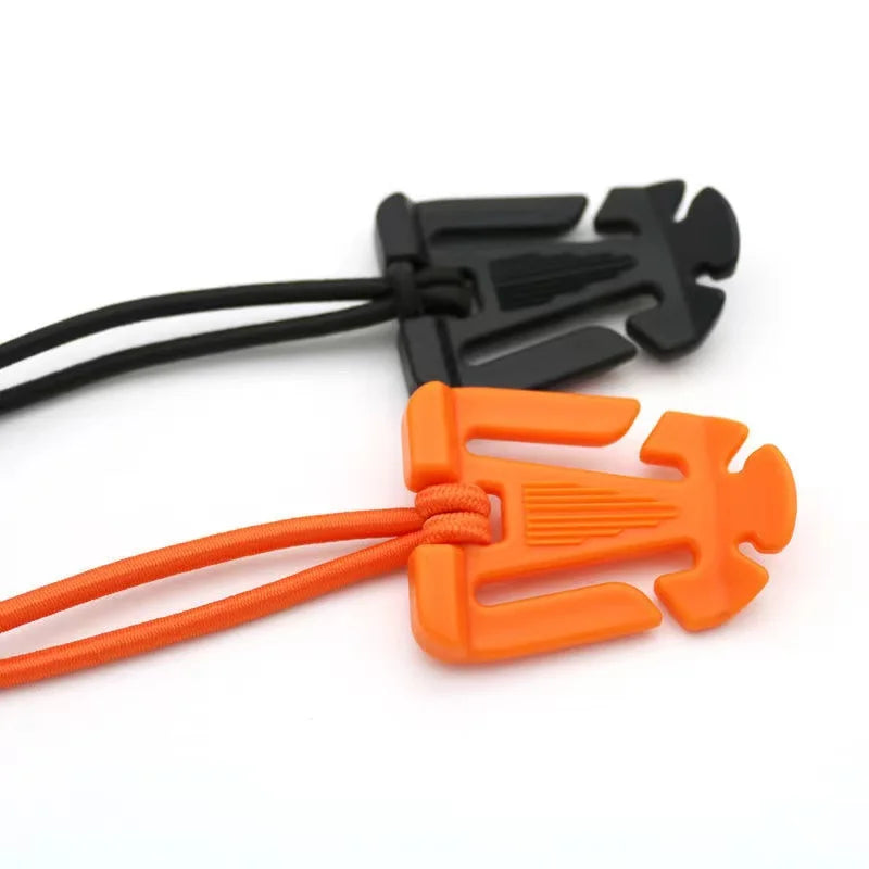 10pcs MOLLE Attachment Clips Elastic Strap