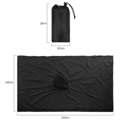 3-in-1 Waterproof Rain Poncho Lightweight Hooded Rain Coat