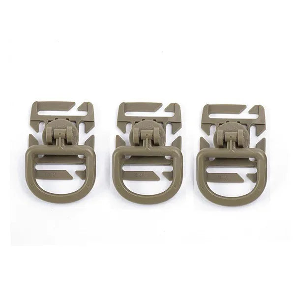 3Pcs Tactical 360 Rotation D-Ring Clips