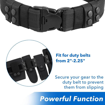 6Pcs Tactical Nylon Duty Belt Keepers for 2-2.25'' Wide Belt