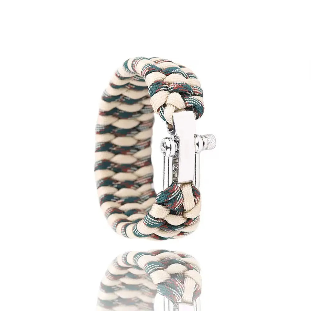 Survival Paracord Bracelet with U-Buckle