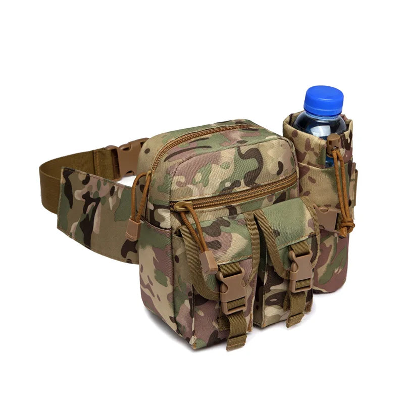 Outdoor Sports Waist Pack Nylon Hiking Phone Water Bottle Pouch