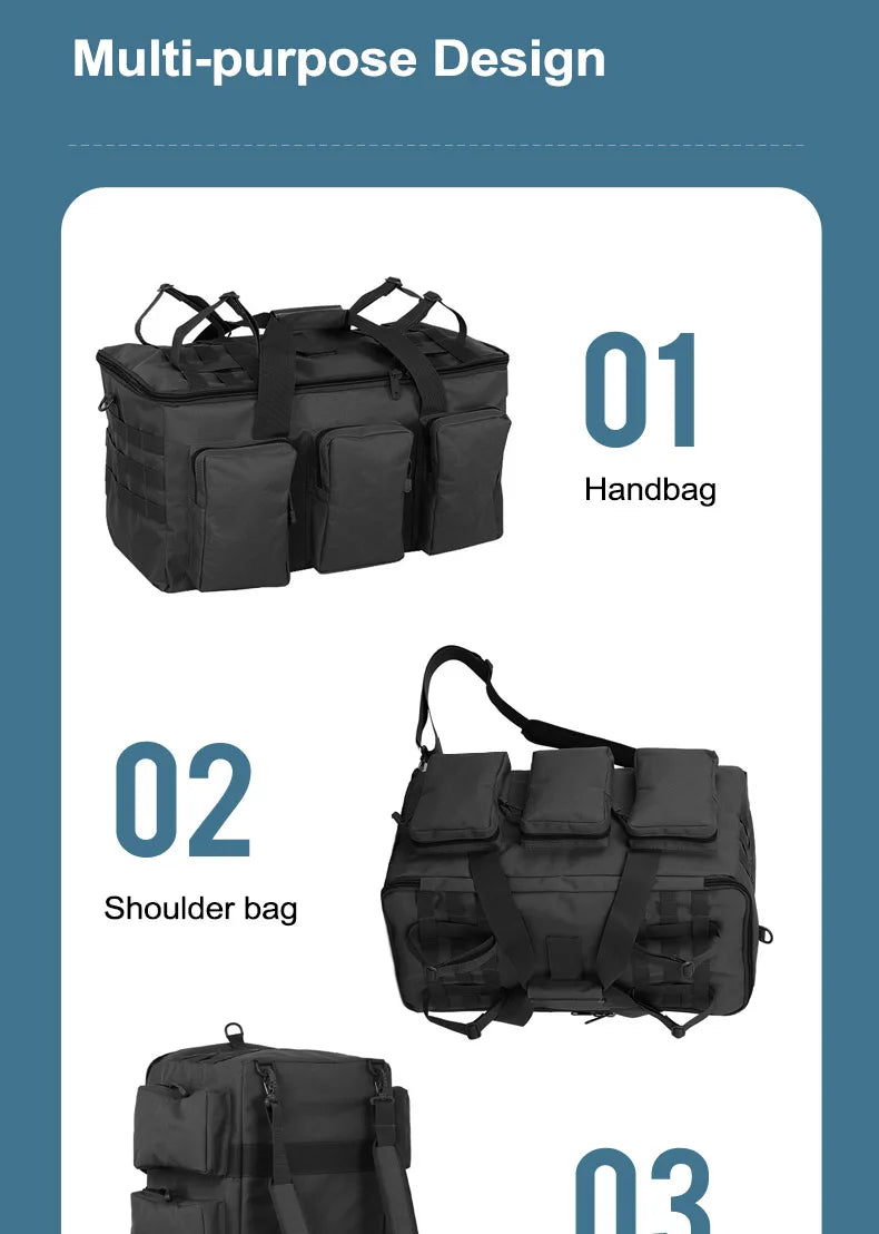 55L Luggage Duffel Bag Camping Backpack Tactical Large Bags