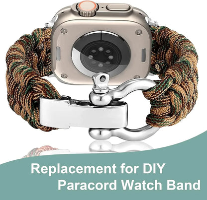 4Pcs Paracord Bracelet Buckle Adjustable Metal Bow Anchor Clasp D Shackle Clip