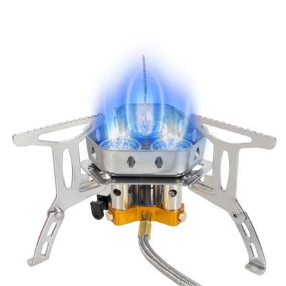 3 Heads Gas Stove Tourist Camping Burners