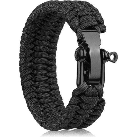 Survival Paracord Bracelet with U-Buckle
