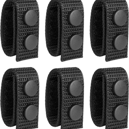 6Pcs Tactical Nylon Duty Belt Keepers for 2-2.25'' Wide Belt