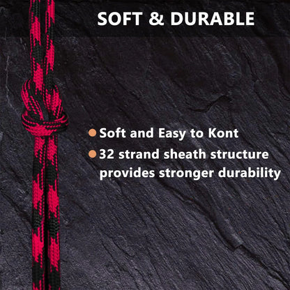 9 Core 650lb Paracord 100m Dia.4mm Military Standard Parachute Rope