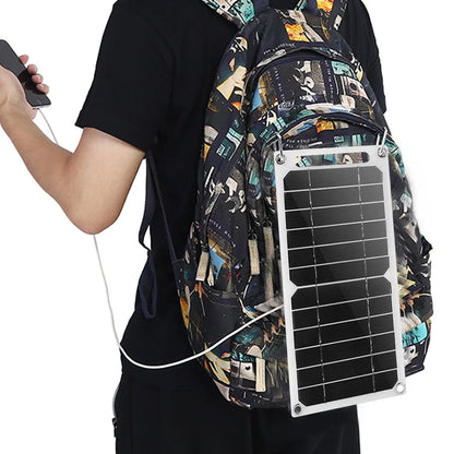35W Solar Panel With USB Waterproof Outdoor Hiking And Camping