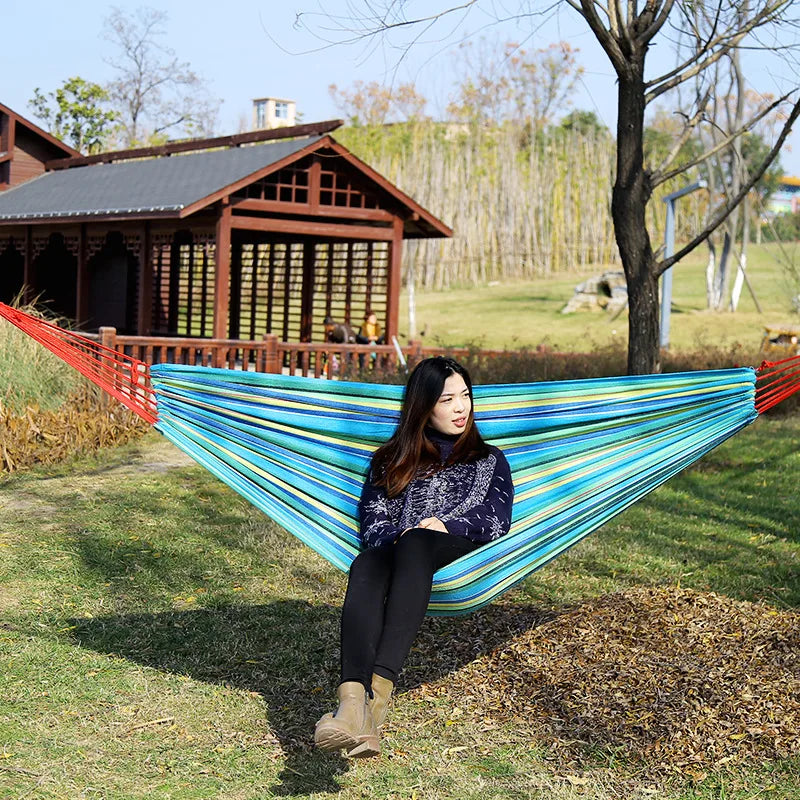 Outdoor Indoor Canvas Single Hammock