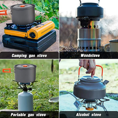 Camping Aluminum Cookware Kit Outdoor Cooking Set