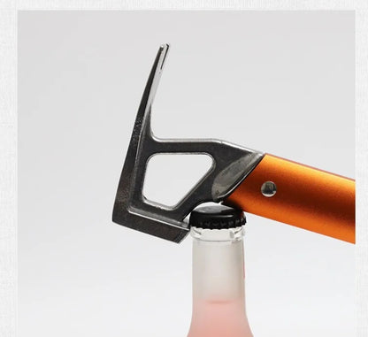 Outdoor Aluminum Hammer Ultralight Portable with Stake Puller Outdoor Camping Hammer Tent  Household Nail Pulling Hammer