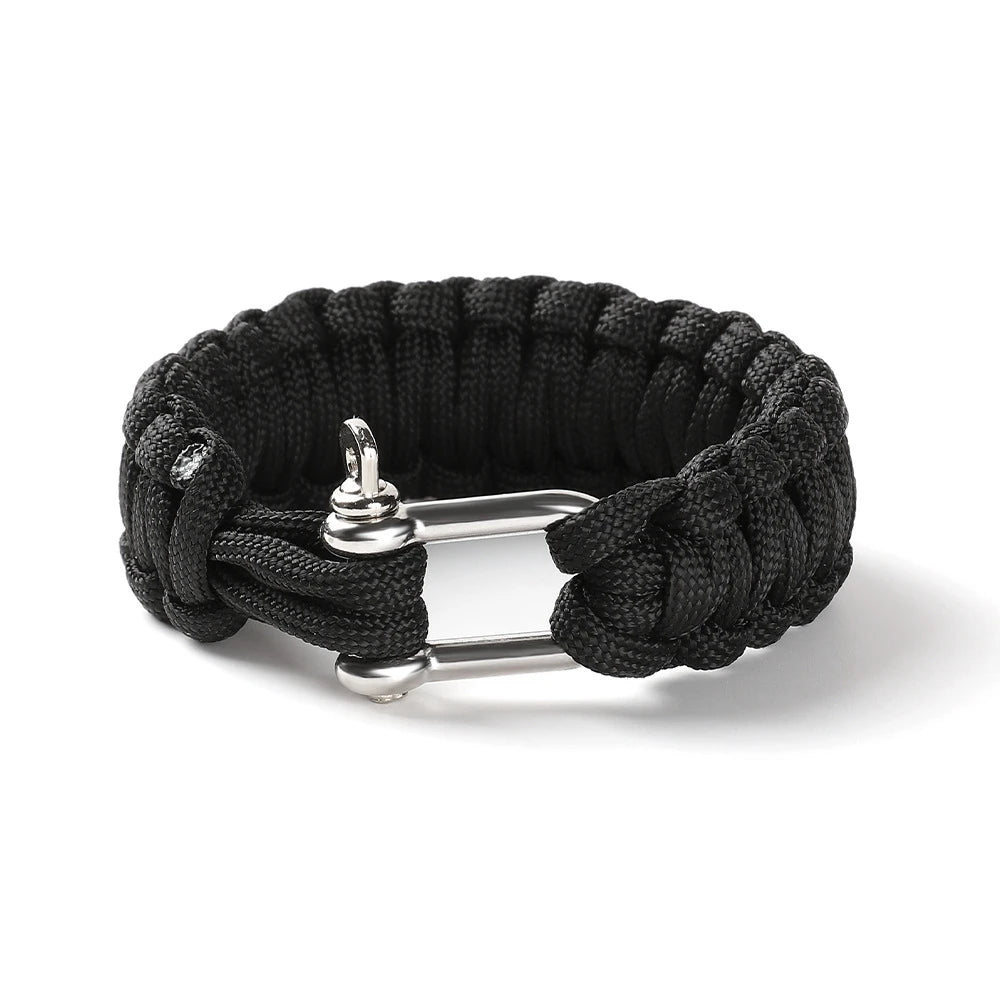 Survival Paracord Bracelet with U-Buckle