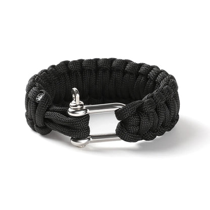 Survival Paracord Bracelet with U-Buckle