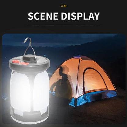 Rechargeable 4500mAh 1000LM Emergency Power Bank Solar LED Camping Lantern