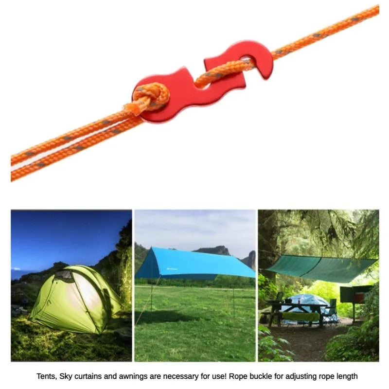 Adjustable Camping Tent Cord Rope Buckle S Type Tensioners