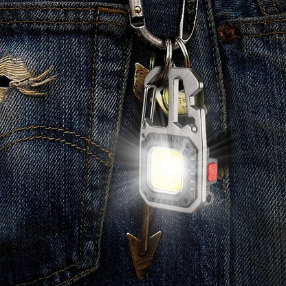 High Lumens COB Keychain Work Light with Battery